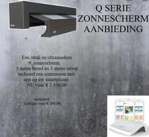 Q serie aanbieding Hennie's Zonwering