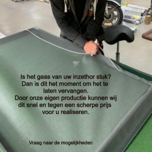Gaas vervangen inzethorren Hennie's Zonwering