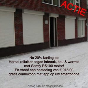 Actie rolluik Heroal Hennie's Zonwering