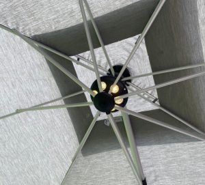 Parasol met licht Hennie's Zonwering