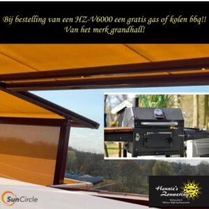 HZ-V6000 advertentie met BBQ Hennie's Zonwering