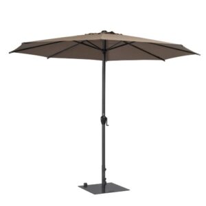 Exotan lyon umbrella round taupe Hennie's Zonwering