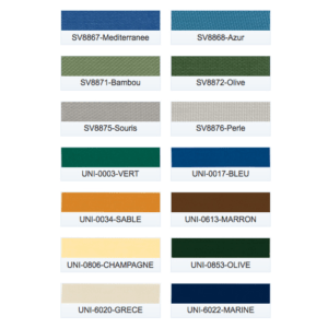 Doekkleuren Dickson Hennie's Zonwering