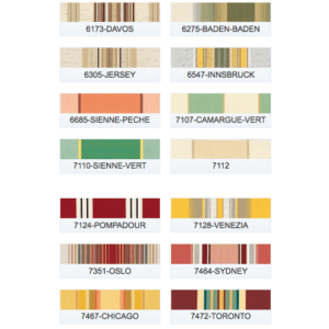 Doekkleuren Dickson Hennie's Zonwering