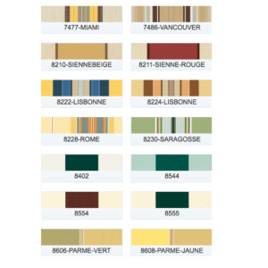 Doekkleuren Dickson Hennie's Zonwering