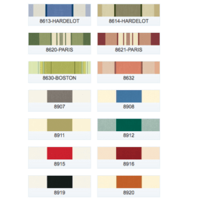 Doekkleuren Dickson Hennie's Zonwering