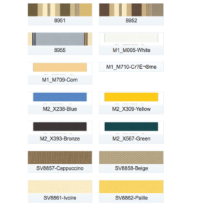 Doekkleuren Dickson Hennie's Zonwering