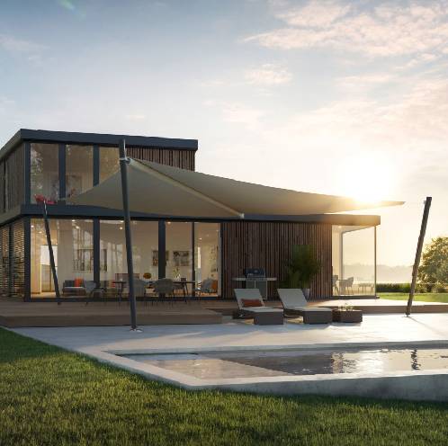 Hoofdfoto Zonnezeil Hoofdfoto Zonnezeil Warema Hennie's Zonwering