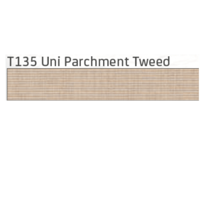 T135 Uni Parchment Tweed Hennie's Zonwering