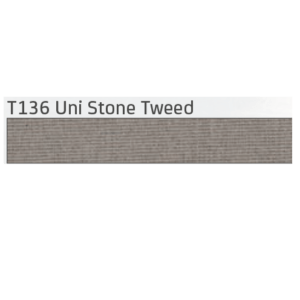 T136 Uni Stone Tweed Hennie's Zonwering