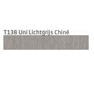 T138 Uni Lichtgrijs Chiné Hennie's Zonwering