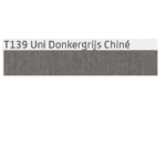 T139 Uni Donkergrijs Chiné Hennie's Zonwering