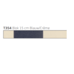 Tibelly T354 Blok 15 cm Blauw/Cremé Hennie's Zonwering