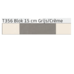 T356 Blok 15 cm Grijs/Crème Hennie's Zonwering