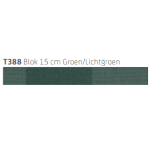 Tibelly T388 Blok 15 cm Groen/Lichtgroen Hennie's Zonwering