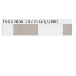 T503 Blok 10 cm Grijs/Wit Hennie's Zonwering