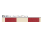 Tibelly T509 Blok 10 cm Rood/Cremé Hennie's Zonwering