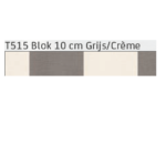 T515 Blok 10 cm Grijs/Crème Hennie's Zonwering