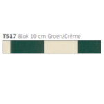 Tibelly T517 Blok 10 cm Groen/Cremé Hennie's Zonwering
