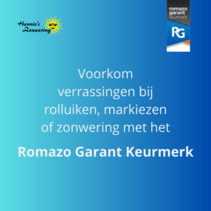Romazo Garant Hoofdfoto Hennie's Zonwering