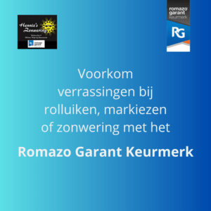 Romazo Garant Hoofdfoto Hennie's Zonwering