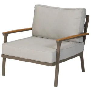 Orlando Fauteuil Aluminium/Teak Hennie's Zonwering