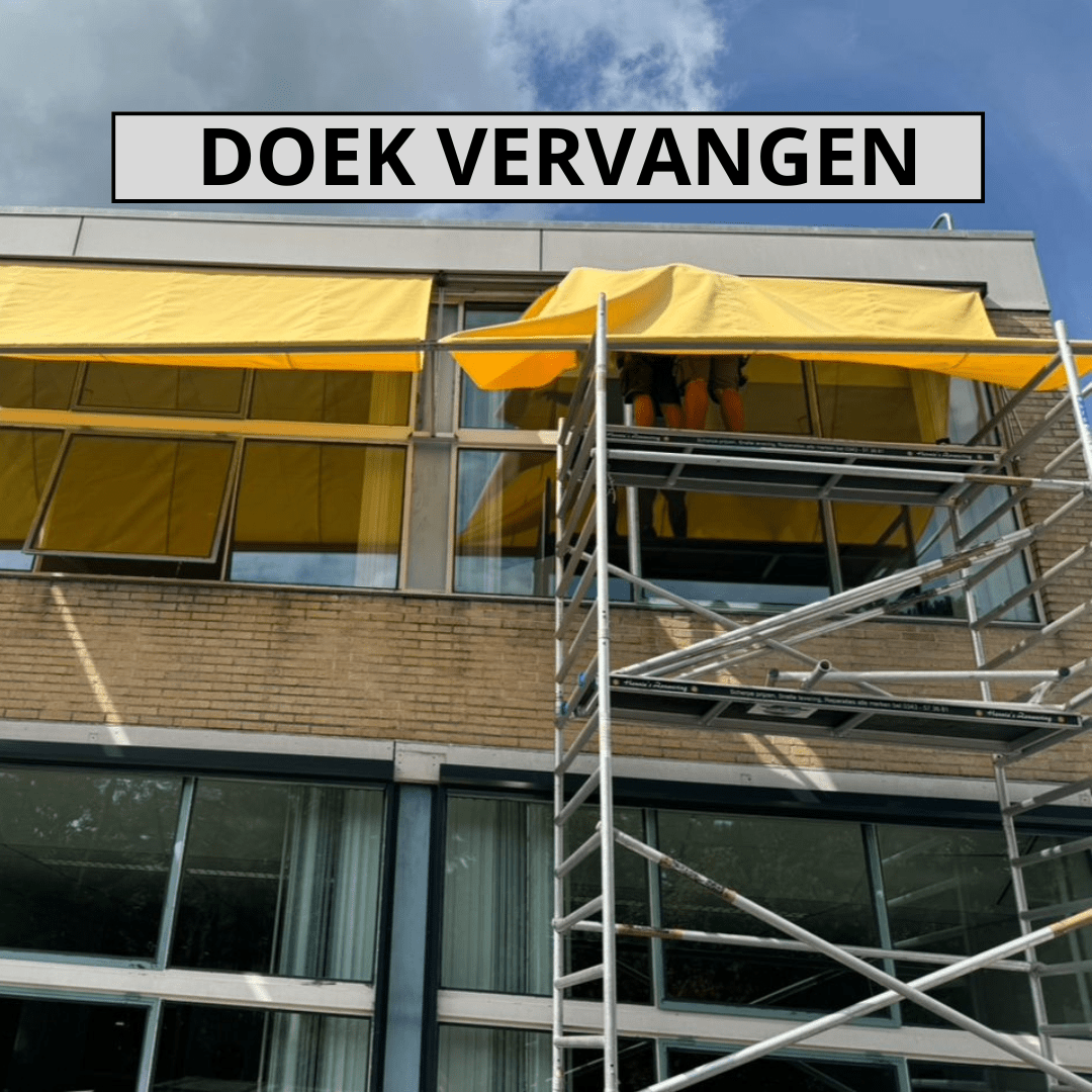 DOEK VERVANGEN Hennie's Zonwering Doek vervangen Hennie's Zonwering